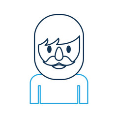 man avatar character icon vector illustration design