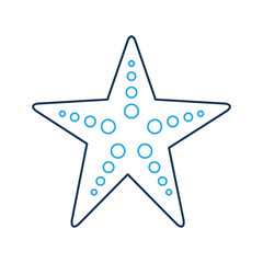 starfish sea life icon vector illustration design