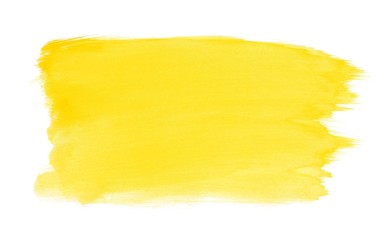 Gelber gemalter Hintergrund mit Wasserfarbe - obrazy, fototapety, plakaty