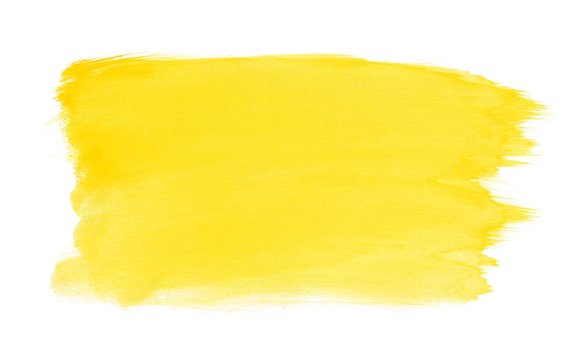 Gelber gemalter Hintergrund mit Wasserfarbe
