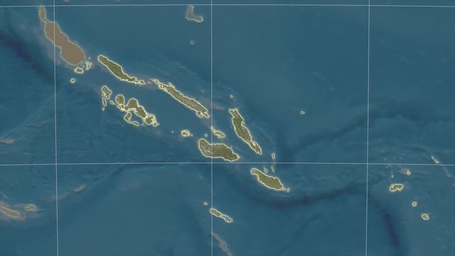 Solomon Islands and neighborhood. Satellite