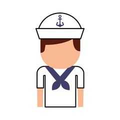 sailor avatar character icon vector illustration design