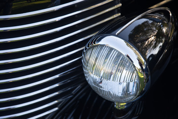 1946 Chev Headlight Abstract