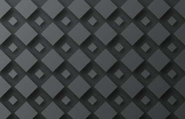 Design background with flying black rhombuses of different sizes