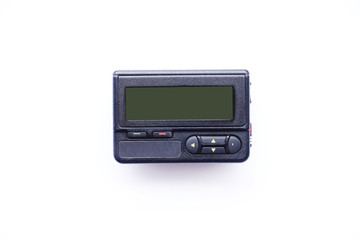 Fototapeta premium Old beeper or pager isolated on white background