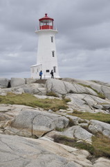 Fototapeta na wymiar Lighthouse in Peggy's Cove, Canada