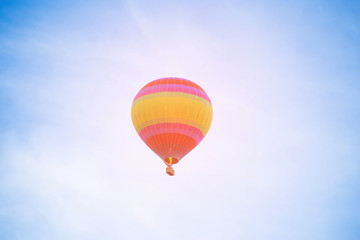 Fototapeta premium balloon on the blue sky on morning.