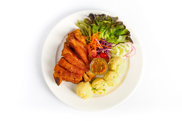 Deep fried pork knuckle