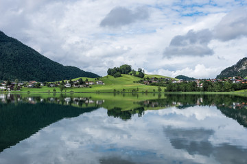 Fototapeta premium The mountain lake Thiersee in Tyrol, Austria