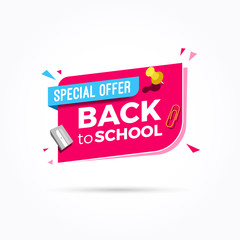 Back to School Special Offer Label