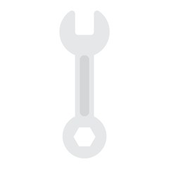 Wrench flat icon, build and repair, tool sign vector graphics, a colorful solid pattern on a white background, eps 10.