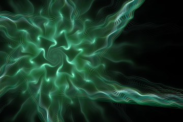 Obraz premium The fantasy worlds of fractals.