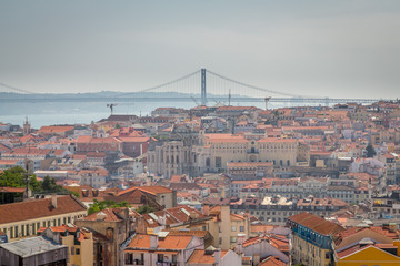 Fototapeta na wymiar Overview of the City of Lisbon