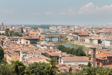 Fototapeta na wymiar Wide view over Florance 