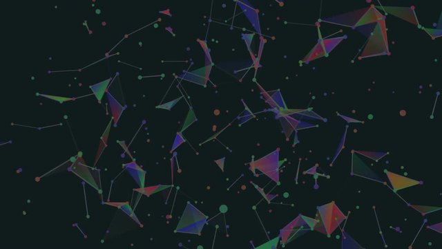 Laser hurricane.Abstract plexus background for different events and projects.Seamless loop.