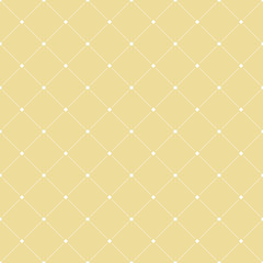 Fototapeta na wymiar Geometric dotted vector yellow and white dotted pattern. Seamless abstract modern texture for wallpapers and backgrounds