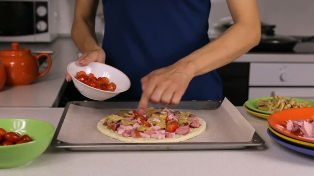 Making pizza recipe part 13