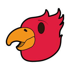 tropical bird icon image vector illustration design