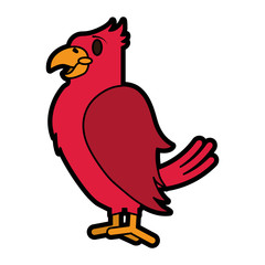 tropical bird icon image vector illustration design