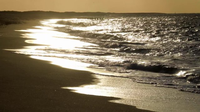 Meer im Sonnenuntergang Licht an der Nordsee sylt