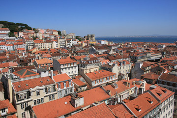 Naklejka premium Lisbon Rooftops, Portugal