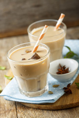 Iced tea or chai masala