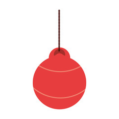 decoration ball christmas related icon image vector illustration design