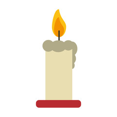 ornamental candle icon image vector illustration design