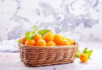 fresh plums