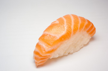Sushi on white background