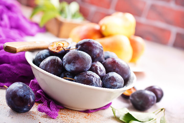 fresh plums
