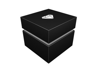 Leather Jewelry Box 3d rendering