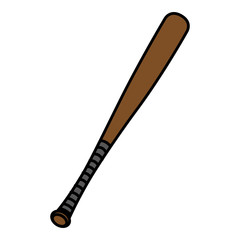 baseball bat isolated icon vector illustration design