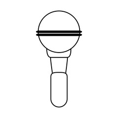 mobile wireless microphone icon image vector illustration design