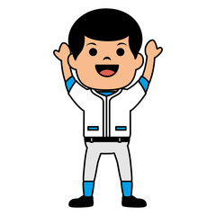 baseball player avatar character vector illustration design