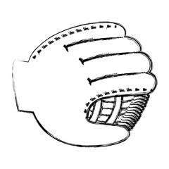baseball glove isolated icon vector illustration design