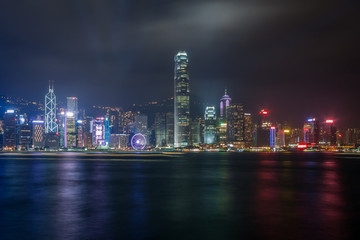 Obraz na płótnie Canvas Panoramic Cityscape, Hong Kong, China