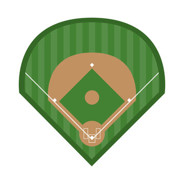 field baseball related icon image vector illustration design