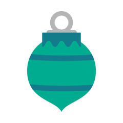 ball ornament christmas related icon image vector illustration design