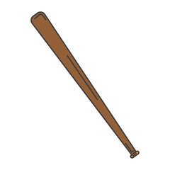 baseball bat isolated icon vector illustration design