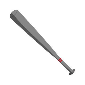metallic bat baseball related icon image vector illustration design