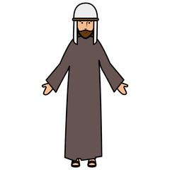 Shepherd of bethlehem character vector illustration design