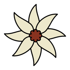 Obraz premium cute flower spa icon vector illustration design