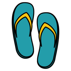 spa flip flops icon vector illustration design