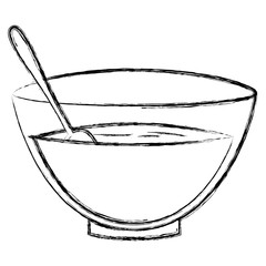bowl with recipe icon vector illustration design