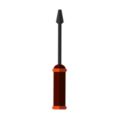 screwdriver tool icon image vector illustration design