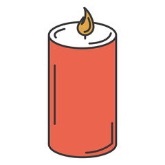 candle spa isolated icon vector illustration design