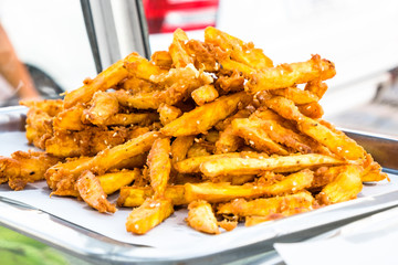 Deep-fried sliced potato, Asian style french fries