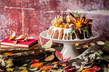 Autumn Harvest Banana Bundt Cake
