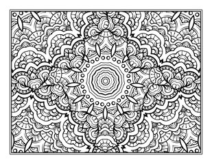 Fototapeta premium Fantasy decorative ornamental pattern page